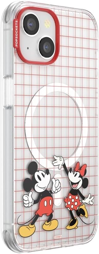 image:imagePopSockets iPhone 13 Pro Max Phone Case with MagSafe Wireless Charging Compatible Disney Mickey Latte CheckMod Mickey Minnie