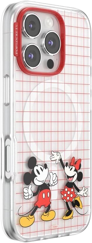 image:imagePopSockets iPhone 13 Pro Max Phone Case with MagSafe Wireless Charging Compatible Disney Mickey Latte CheckMod Mickey Minnie