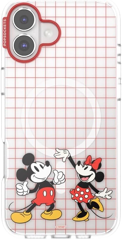 image:imagePopSockets iPhone 13 Pro Max Phone Case with MagSafe Wireless Charging Compatible Disney Mickey Latte CheckMod Mickey Minnie