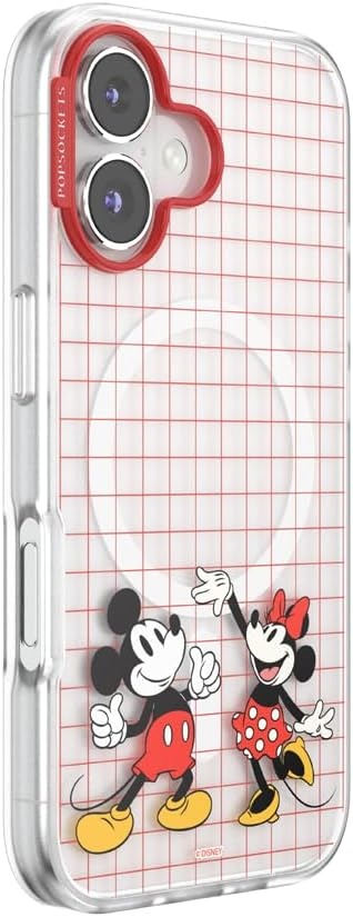 image:imagePopSockets iPhone 13 Pro Max Phone Case with MagSafe Wireless Charging Compatible Disney Mickey Latte CheckMod Mickey Minnie
