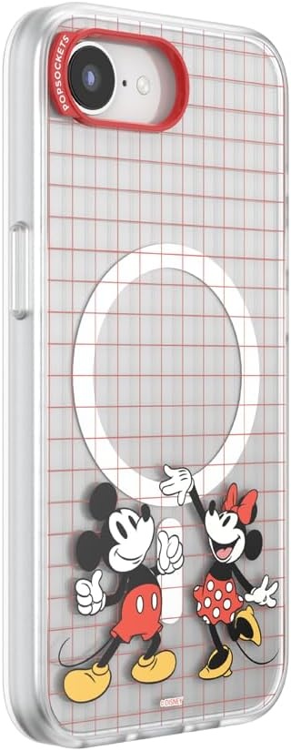 image:imagePopSockets iPhone 13 Pro Max Phone Case with MagSafe Wireless Charging Compatible Disney Mickey Latte CheckMod Mickey Minnie
