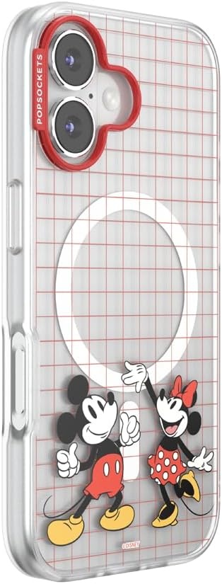 image:imagePopSockets iPhone 13 Pro Max Phone Case with MagSafe Wireless Charging Compatible Disney Mickey Latte CheckMod Mickey Minnie