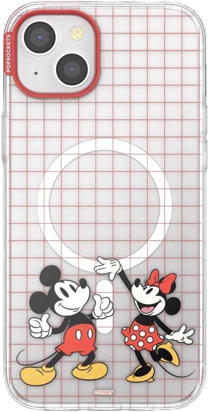 image:imagePopSockets iPhone 13 Pro Max Phone Case with MagSafe Wireless Charging Compatible Disney Mickey Latte CheckMod Mickey Minnie