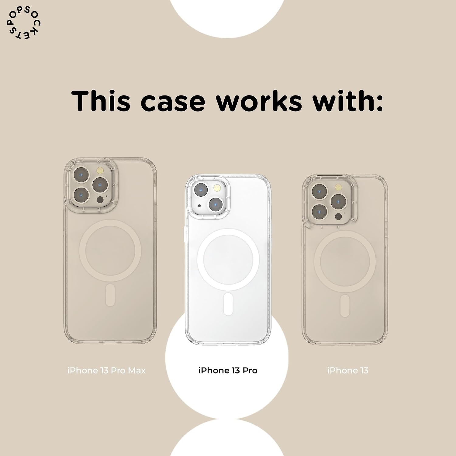 image:imagePopSockets iPhone 13 Pro Phone Case with MagSafe Wireless Charging Compatible Disney Mickey Classic Check