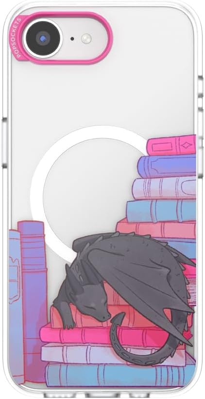 image:imagePopSockets iPhone 15 Pro Phone Case with MagSafe Wireless Charging Compatible Dragon The 13Curled Up With a Good Book