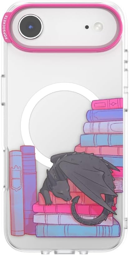 image:imagePopSockets iPhone 15 Pro Phone Case with MagSafe Wireless Charging Compatible Dragon The 13Curled Up With a Good Book