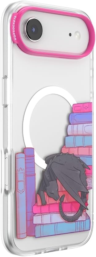 image:imagePopSockets iPhone 15 Pro Phone Case with MagSafe Wireless Charging Compatible Dragon The 13Curled Up With a Good Book