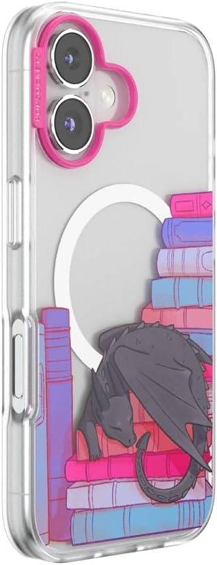 image:imagePopSockets iPhone 15 Pro Phone Case with MagSafe Wireless Charging Compatible Dragon The 13Curled Up With a Good Book