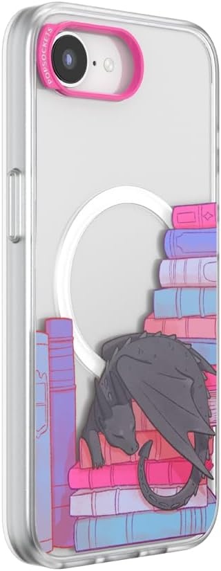 image:imagePopSockets iPhone 15 Pro Phone Case with MagSafe Wireless Charging Compatible Dragon The 13Curled Up With a Good Book