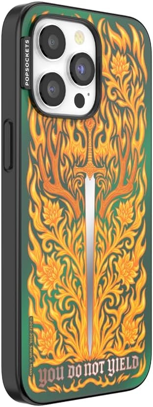 image:imagePopSockets iPhone 15 Pro Phone Case with MagSafe Wireless Charging Compatible Dragon The 13Fireheart