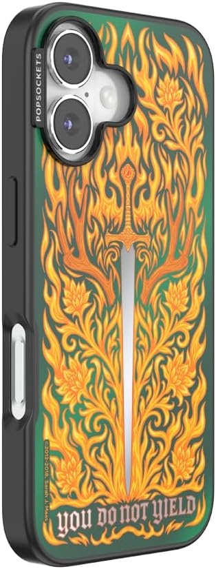 image:imagePopSockets iPhone 15 Pro Phone Case with MagSafe Wireless Charging Compatible Dragon The 13Fireheart