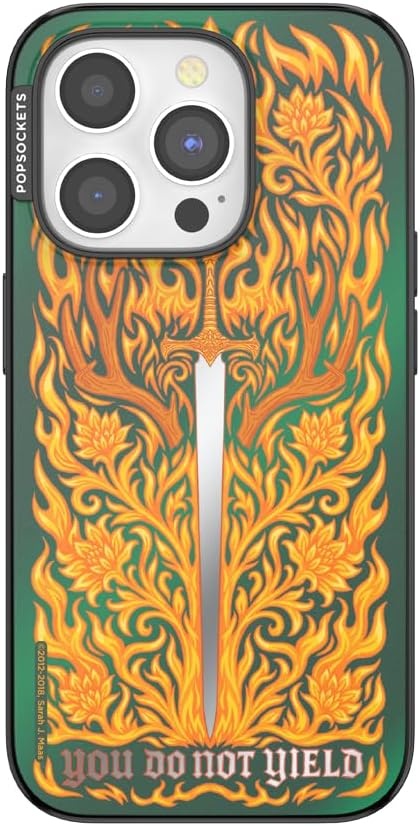 image:imagePopSockets iPhone 15 Pro Phone Case with MagSafe Wireless Charging Compatible Dragon The 13Fireheart