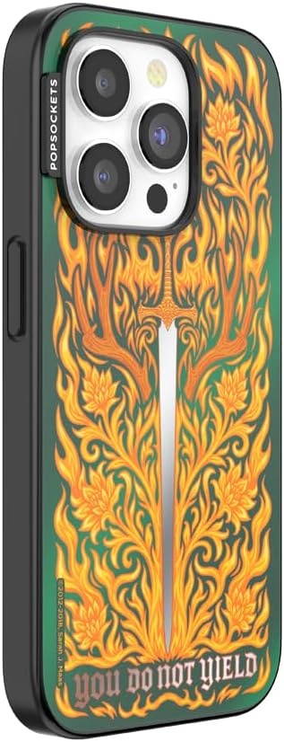 image:imagePopSockets iPhone 15 Pro Phone Case with MagSafe Wireless Charging Compatible Dragon The 13Fireheart