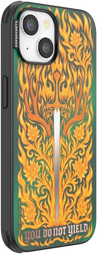 image:imagePopSockets iPhone 15 Pro Phone Case with MagSafe Wireless Charging Compatible Dragon The 13Fireheart