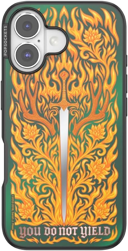 image:imagePopSockets iPhone 15 Pro Phone Case with MagSafe Wireless Charging Compatible Dragon The 13Fireheart
