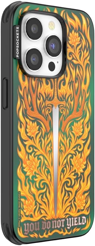 image:imagePopSockets iPhone 15 Pro Phone Case with MagSafe Wireless Charging Compatible Dragon The 13Fireheart