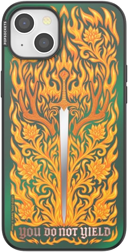 image:imagePopSockets iPhone 15 Pro Phone Case with MagSafe Wireless Charging Compatible Dragon The 13Fireheart
