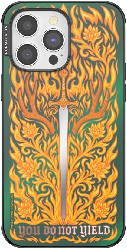 image:imagePopSockets iPhone 15 Pro Phone Case with MagSafe Wireless Charging Compatible Dragon The 13Fireheart