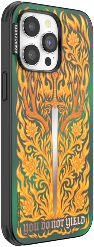 image:imagePopSockets iPhone 15 Pro Phone Case with MagSafe Wireless Charging Compatible Dragon The 13Fireheart