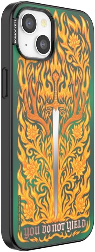 image:imagePopSockets iPhone 15 Pro Phone Case with MagSafe Wireless Charging Compatible Dragon The 13Fireheart