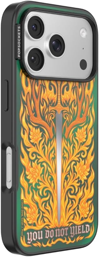 image:imagePopSockets iPhone 15 Pro Phone Case with MagSafe Wireless Charging Compatible Dragon The 13Fireheart