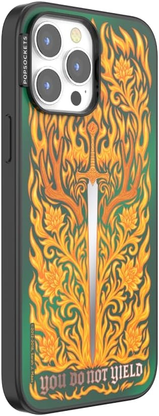 image:imagePopSockets iPhone 15 Pro Phone Case with MagSafe Wireless Charging Compatible Dragon The 13Fireheart