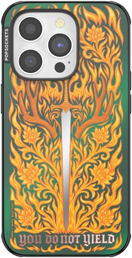 image:imagePopSockets iPhone 15 Pro Phone Case with MagSafe Wireless Charging Compatible Dragon The 13Fireheart