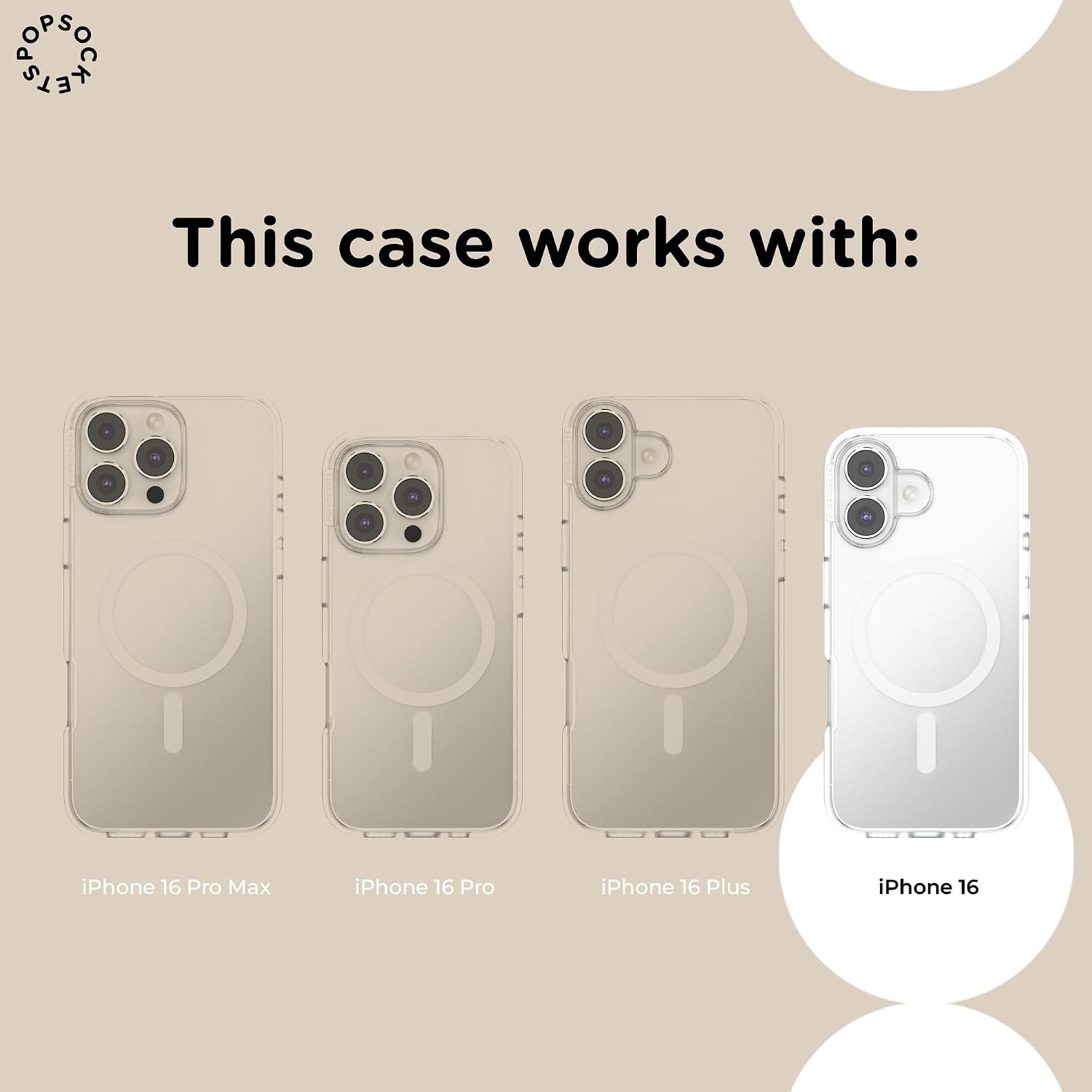 image:imagePopSockets iPhone 15 Pro Phone Case with MagSafe Wireless Charging Compatible Dragon The 13Spooky Book Club Clear