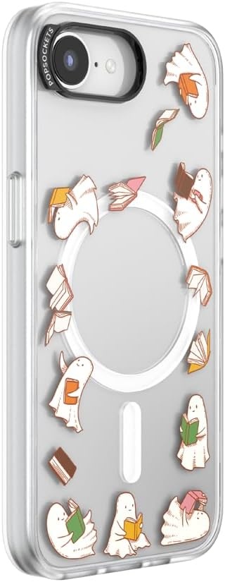 image:imagePopSockets iPhone 15 Pro Phone Case with MagSafe Wireless Charging Compatible Dragon The 13Spooky Book Club Clear