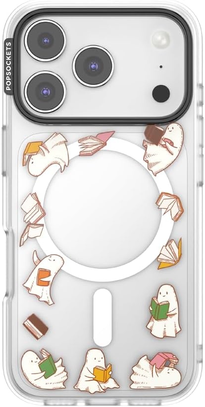 image:imagePopSockets iPhone 15 Pro Phone Case with MagSafe Wireless Charging Compatible Dragon The 13Spooky Book Club Clear