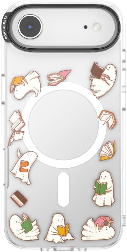 image:imagePopSockets iPhone 15 Pro Phone Case with MagSafe Wireless Charging Compatible Dragon The 13Spooky Book Club Clear