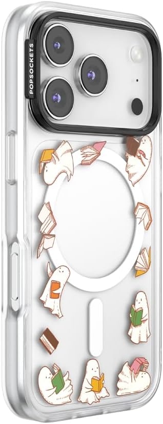 image:imagePopSockets iPhone 15 Pro Phone Case with MagSafe Wireless Charging Compatible Dragon The 13Spooky Book Club Clear