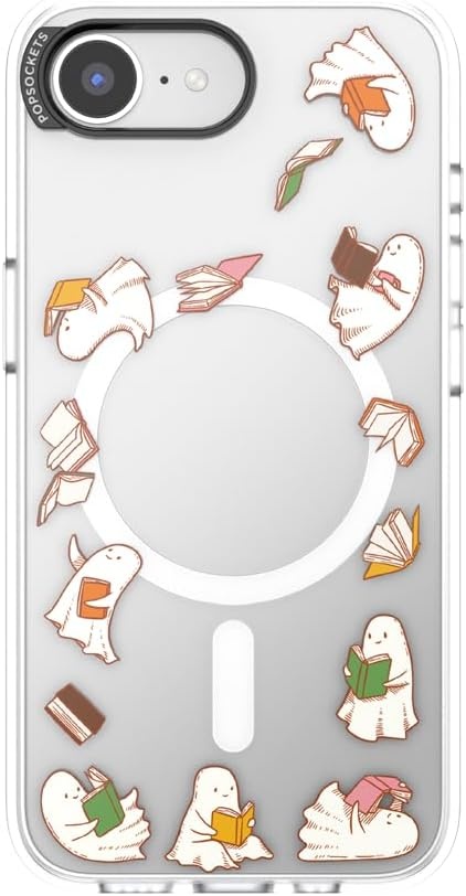 image:imagePopSockets iPhone 15 Pro Phone Case with MagSafe Wireless Charging Compatible Dragon The 13Spooky Book Club Clear