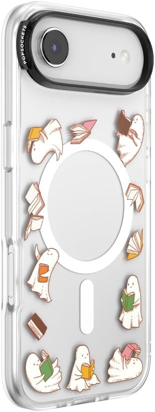image:imagePopSockets iPhone 15 Pro Phone Case with MagSafe Wireless Charging Compatible Dragon The 13Spooky Book Club Clear