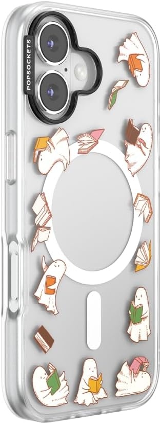 image:imagePopSockets iPhone 15 Pro Phone Case with MagSafe Wireless Charging Compatible Dragon The 13Spooky Book Club Clear