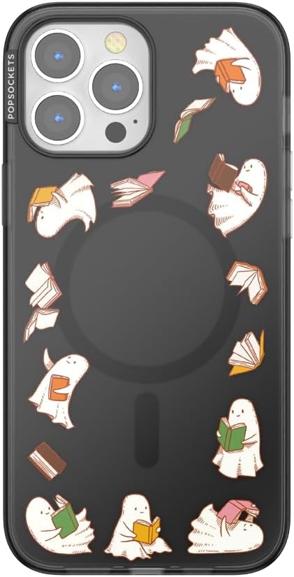 image:imagePopSockets iPhone 15 Pro Phone Case with MagSafe Wireless Charging Compatible Dragon The 13Spooky Book Club Smoke