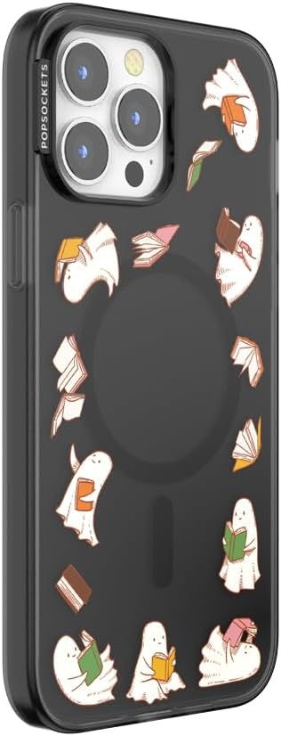 image:imagePopSockets iPhone 15 Pro Phone Case with MagSafe Wireless Charging Compatible Dragon The 13Spooky Book Club Smoke