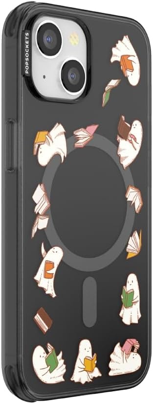 image:imagePopSockets iPhone 15 Pro Phone Case with MagSafe Wireless Charging Compatible Dragon The 13Spooky Book Club Smoke
