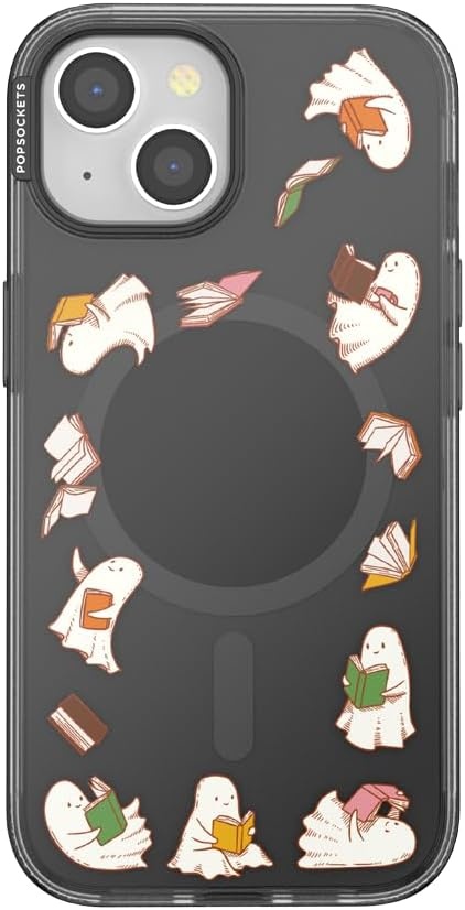 image:imagePopSockets iPhone 15 Pro Phone Case with MagSafe Wireless Charging Compatible Dragon The 13Spooky Book Club Smoke