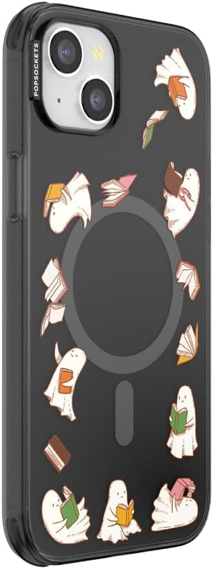 image:imagePopSockets iPhone 15 Pro Phone Case with MagSafe Wireless Charging Compatible Dragon The 13Spooky Book Club Smoke