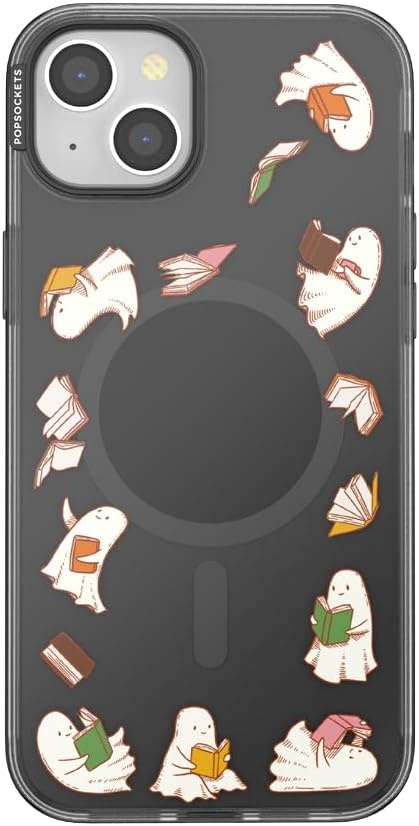 image:imagePopSockets iPhone 15 Pro Phone Case with MagSafe Wireless Charging Compatible Dragon The 13Spooky Book Club Smoke
