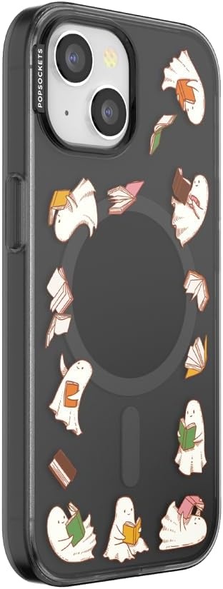 image:imagePopSockets iPhone 15 Pro Phone Case with MagSafe Wireless Charging Compatible Dragon The 13Spooky Book Club Smoke