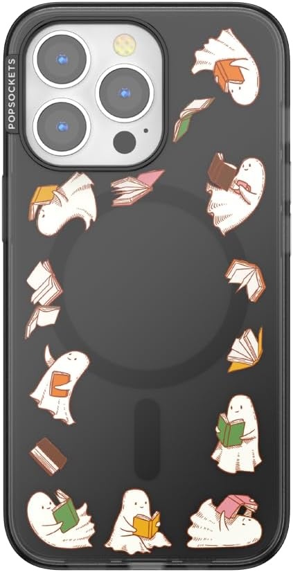 image:imagePopSockets iPhone 15 Pro Phone Case with MagSafe Wireless Charging Compatible Dragon The 13Spooky Book Club Smoke