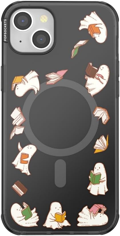 image:imagePopSockets iPhone 15 Pro Phone Case with MagSafe Wireless Charging Compatible Dragon The 13Spooky Book Club Smoke