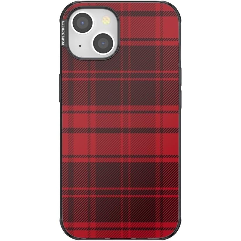 image:imagePopSockets iPhone 13 Pro Max Phone Case with MagSafe Wireless Charging Compatible Checkered  Blush GinghamBuffalo Check