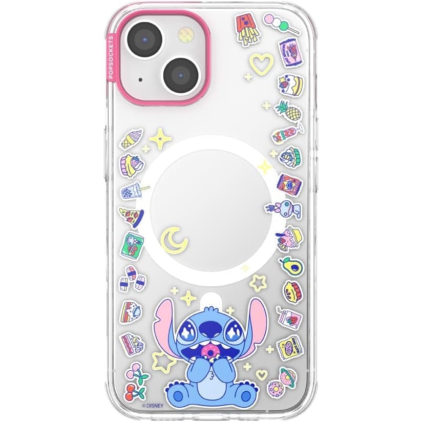 image:imagePopSockets iPhone 13 Pro Max Phone Case with MagSafe Wireless Charging Compatible Disney  Mickey Latte CheckStitch Snack Attack
