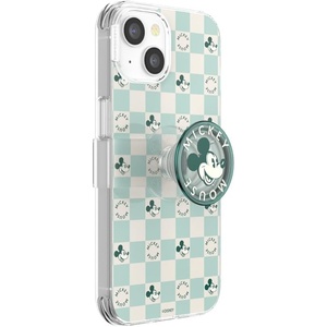 PopSockets iPhone 13 Pro Max Phone Case with MagSafe, Wireless Charging Compatible, Disney – Mickey Latte Check(Mickey Mouse Classic Check)