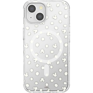 PopSockets iPhone 13 Pro Max Phone Case with MagSafe, Wireless Charging Compatible, Disney – Mickey Latte Check(Mickey Polka Dot)