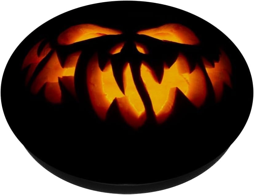 image:imagePopSockets Halloween Phone Grip Spooky JackoLantern PopSockets PopGrip for MagSafeAdhesive PopGrip