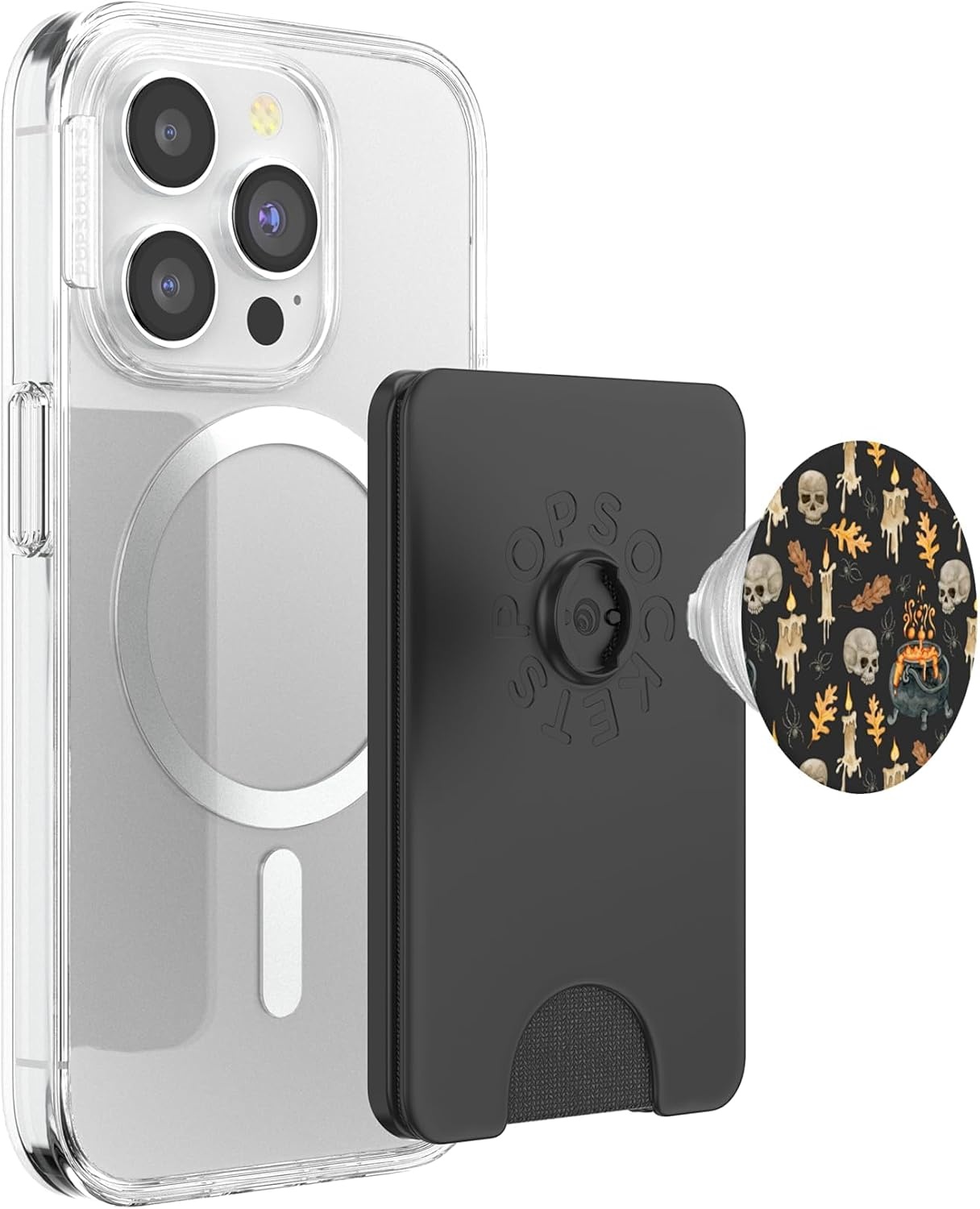 image:imagePopSockets Halloween Phone Grip Spooky Pattern PopSockets PopGrip for MagSafeMagnetic PopWallet